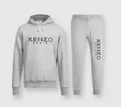 ensemble chandal kenzo 2020 velours de coton gray